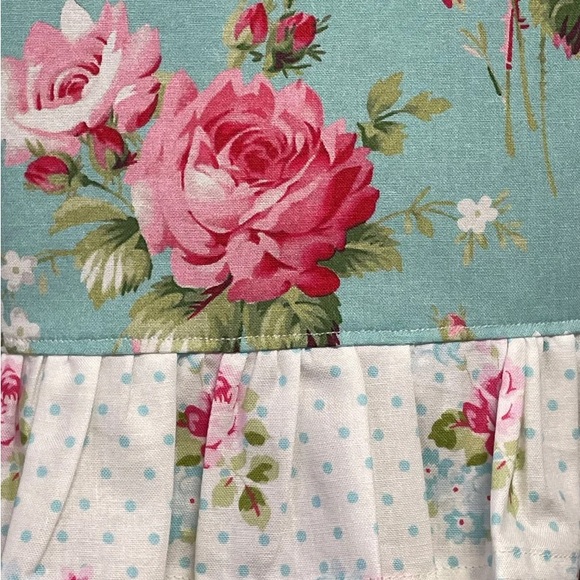 Shabby Chic Cottage Farmhouse Roses Decorative Tea Towel and Pot Holder Set - Picture 4 of 10